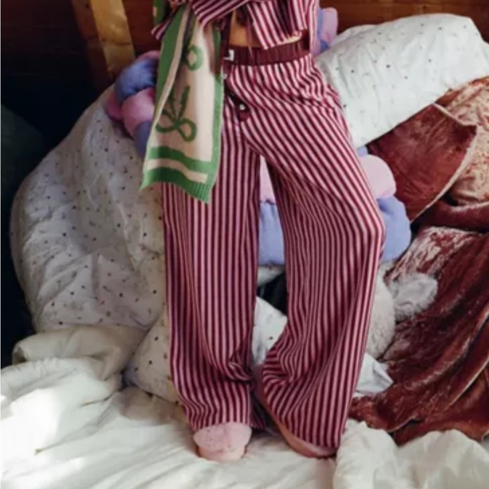 URBAN OUTFITTERS SILK BOXER PAJAMA PANTS